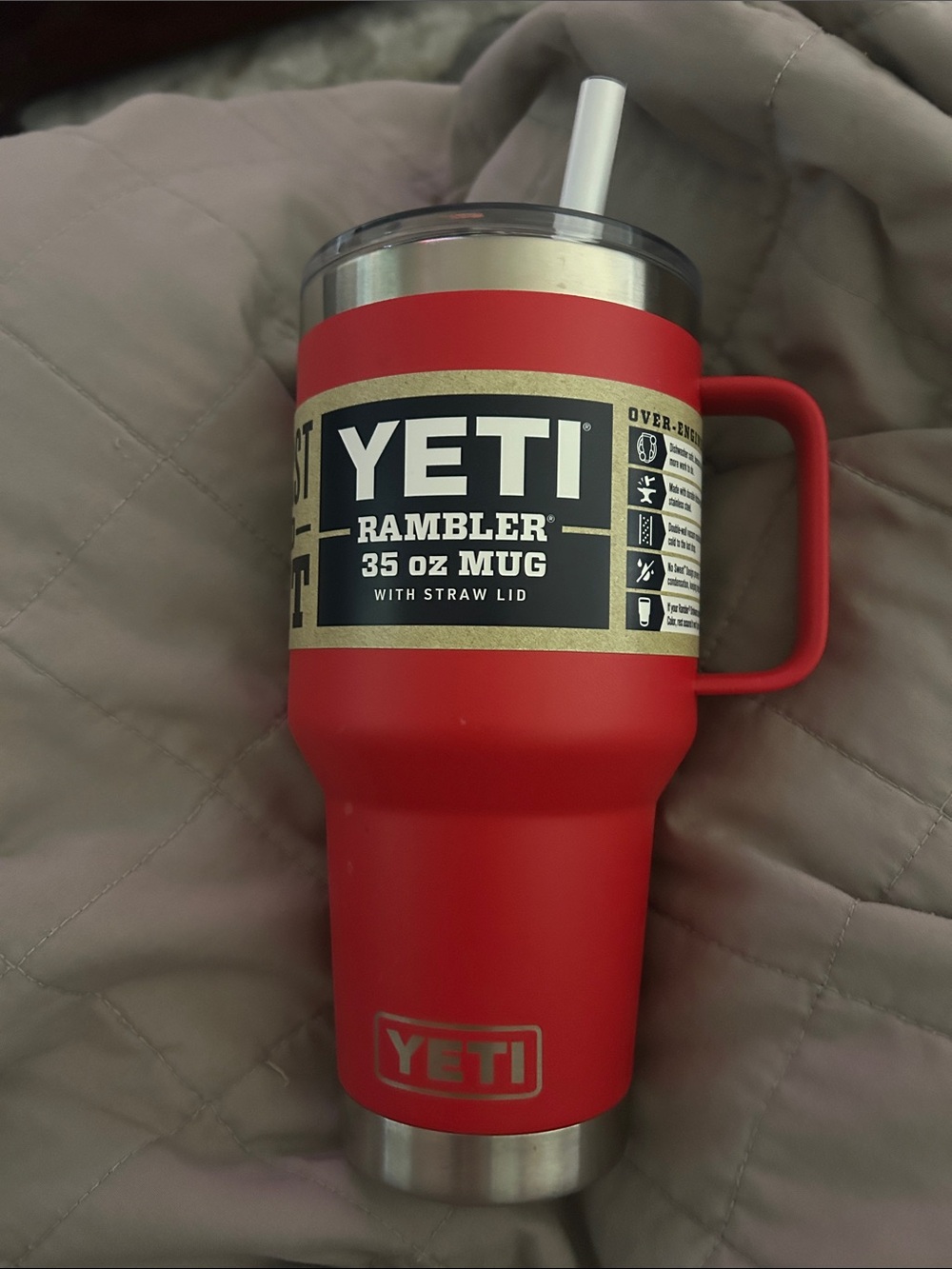 Red YETI Rambler 35 oz Mug